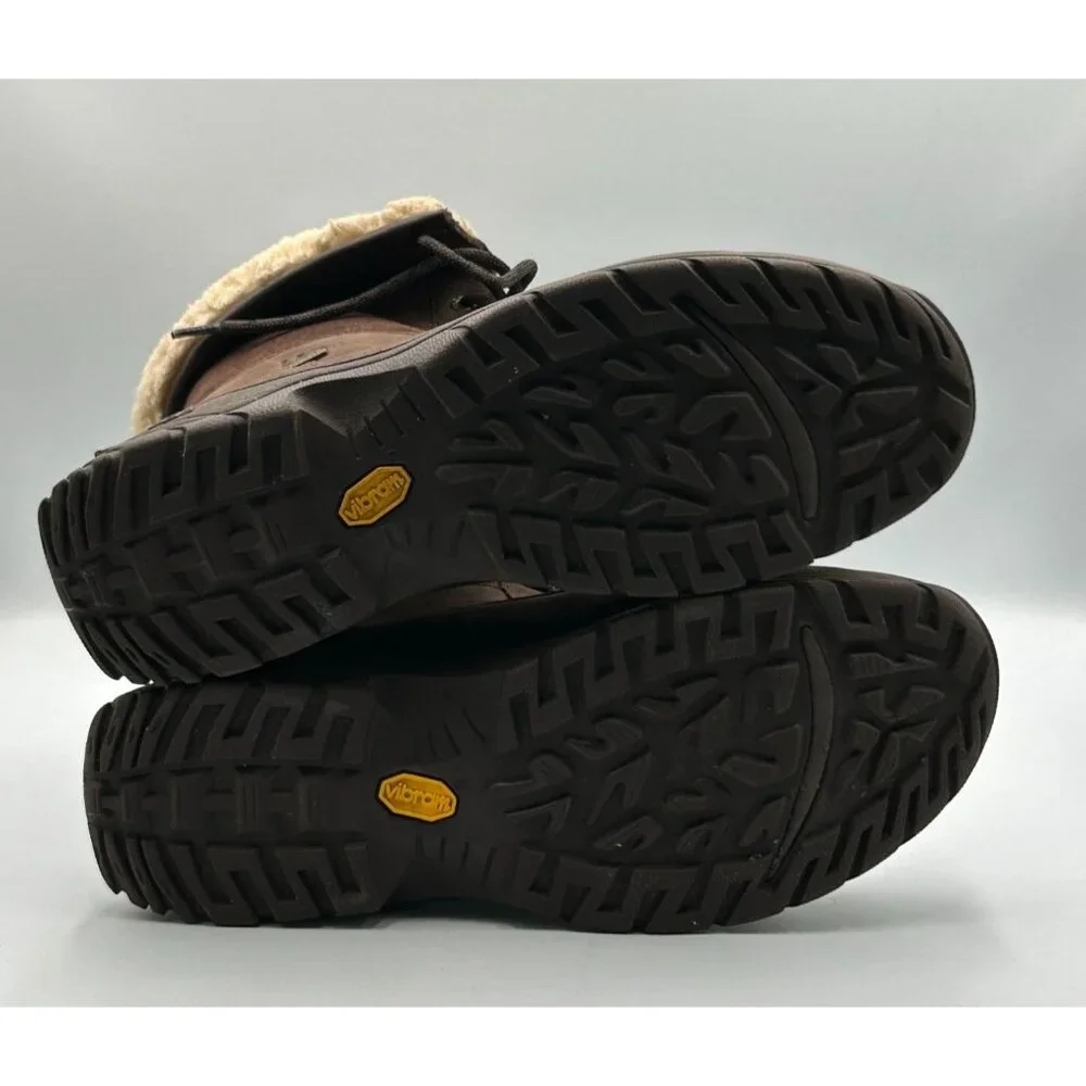 UGG Men's Brown Leather Adirondack lll Distressed Sheepskin Boots Size 10.5 3198 - Picture 5 of 16